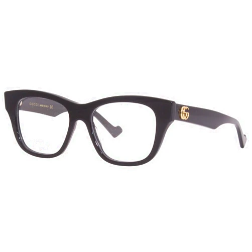 Gucci GG0999O 001 Transparent Black Cat-Eye Women's Sunglasses