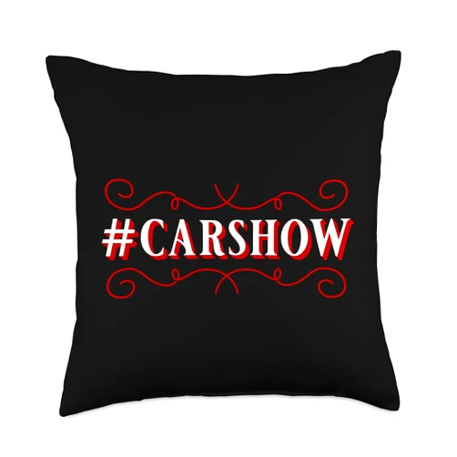 Visit The Hot Rods Store # carshow-Vintage Hot Rod Throw Pillow, 18x18, Multicolor