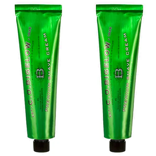 C. O. Bigelow C.O. Bigelow Shaving Cream, 2 Pack of 5.2 oz Mens Shaving Cream with Eucalyptus Oil for Sensitive Skin & All Skin Types