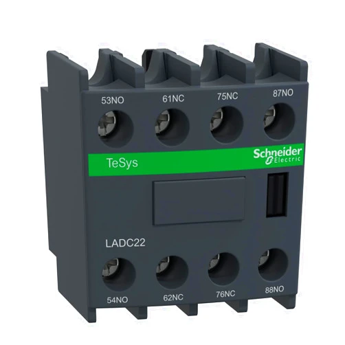 Schneider Electric LADC22 Tesys D Aux Contact Block 2 No + 2 NC, Screw Connection