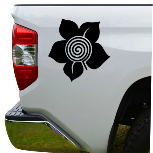 Rosie Decals Candygrind Flower Die Cut Vinyl Decal Sticker For Car Truck Motorcycle Window Bumper Wall Decor Size- [6 inch/15 cm] Wide Color- Gloss Black