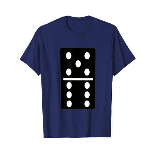 Lustiges Domino Kostüm Steine Party Verkleidung Domino Stone 5 | 6 Tiles Fancy Dress Groups Carnival Costume T-Shirt