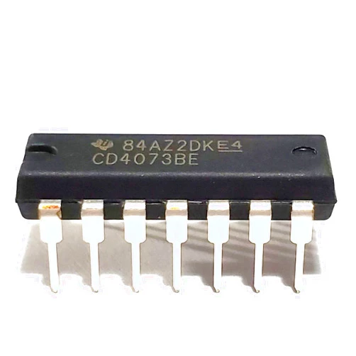 Juried Engineering CD4073BE CD4073 4073 CMOS Triple 3-Input and Gate Breadboard-Friendly IC DIP-14 (Pack of 10)