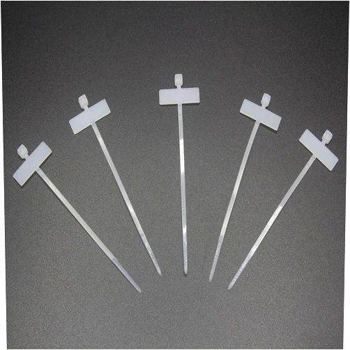 REXUS Plastic Cable Tie With Inner Label 100 Pcs Write on Tags Wire Zip Ties Cable Mark Tags 3 x 100mm Nylon Power Marking Label Binding Strap(CT_PL_LI100)