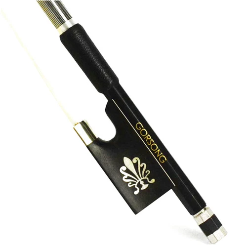 GORSONG Carbon Fiber Violin Bow Full Size 4/4 Lightweight Fiddle Bow Ebony Frog Mongolian Horsehair