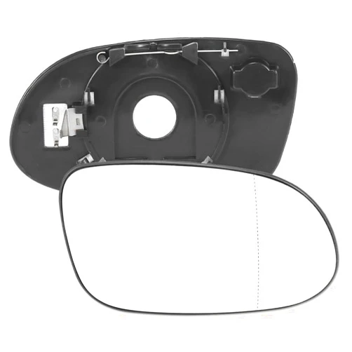 Cffuvros Mirror Glass w/Backing Heated Passenger Side Right Fits -(Black) WBHPSRFMCS