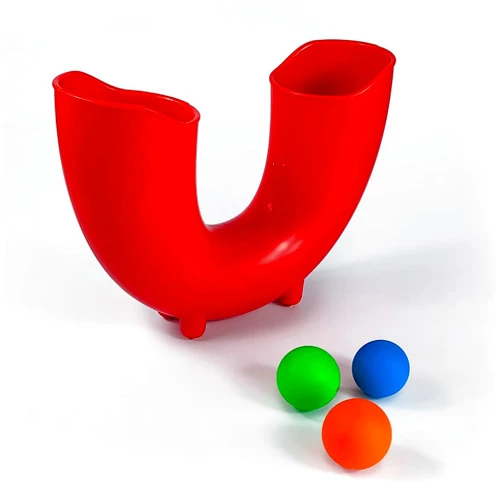 BAONILE Upgraded Skill Game Toy with 3 Juggling Balls – Fun Indoor & Outdoor Gift for Kids, Teens, and Adults – Develops Motor Skills, Perfect for Boys and Girls Aged 6+ (Red)