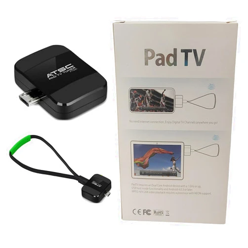 MyGica Mirco USB to Type C TV Tuner Card, Watching ATSC Digital TV Anywhere, Freeview HD TV Receiver, Recast Wireless HDTV Stick Tuner, USB TV Antenna for Android Phone Tablet PC Pad, No Internet Need