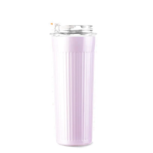 Puraville 14 oz Coffee Tumbler with Lid and Straw, Stainless Steel Insulated Travel Coffee Mug with Lid, Reusable Skinny Tumbler Cup for Women and Men, Lilac