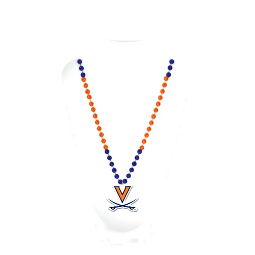 Rico Industries NCAA Virginia Cavaliers Beads W/Medallion Bead with Medallion Necklace - Great Game DayAccessory 3
