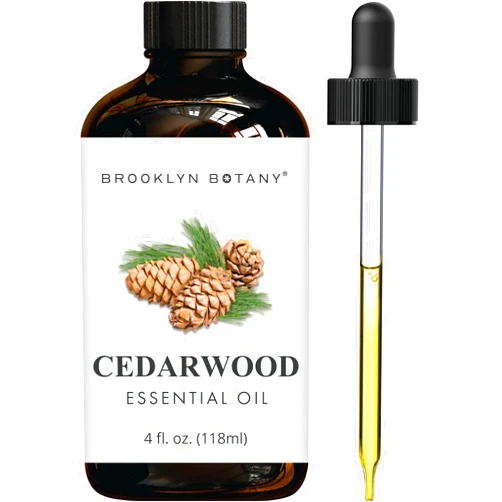 Brooklyn Botany Cedarwood Essential Oil - Huge 4 Fl Oz - 100% Pure and Natural - Premium Grade with Dropper - for Aromatherapy and Diffuser