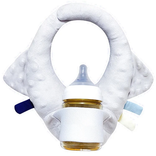YCHWFF Baby Bottle Holder,Adjustable Nursing Bottle Support,Baby Self-Feeding Bottle Holder,Newborn Essentials,Baby Self-Feeding Cushion,The Best Gift for Baby and Momma (Gray)