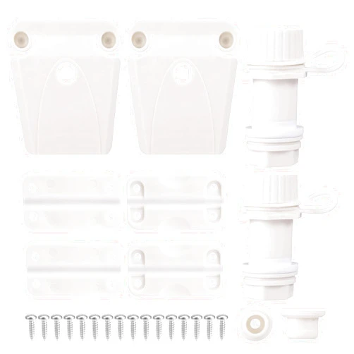 Sinbana 26pcs Cooler Hinge and Latch Kit Compatible with Igloo, Cooler Replacement Parts Include Hinge Latches Drain Plug Rubber Plug Screws Accessories for Ice Chest & Freezer Part Replacement or Repair
