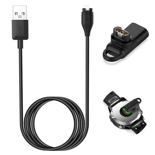 Threeeggs Charger Cable & USB-C Charger Connector for Garmin Smart Watch, Charging Cable for Fenix 7 6 Pro 5 Plus, Forerunner 965 955, Instinct 2X,Venu 3 2S