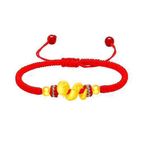 Fgbetcv 2025 New Year of Snake Braided Rope Bracelet Adjustable Chinese Zodiac Animal Snake Lucky Charm Bracelet,Chinese Zodiac Animal Braided Gift Jewelry For Men Women