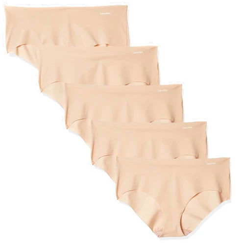 Calvin Klein Women's Invisibles Seamless Hipster Panties, Multipack