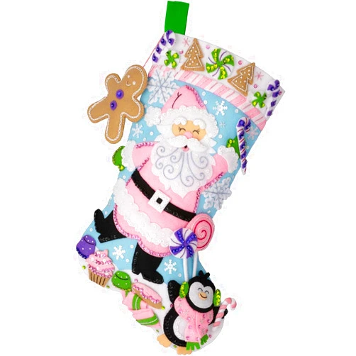 Bucilla, Lollipop Santa, Felt Applique 18