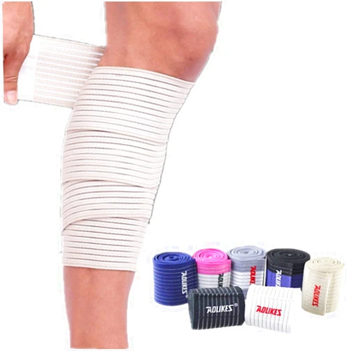 Runworld (1 Pair Elastic Calf Shin Compression Bandage Brace Thigh Leg Wraps Support for Sports
