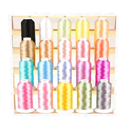ThreadNanny NEW ThreadNanny Premium Quality Poly Embroidery Threads 40weight - 20 Pastel Colors