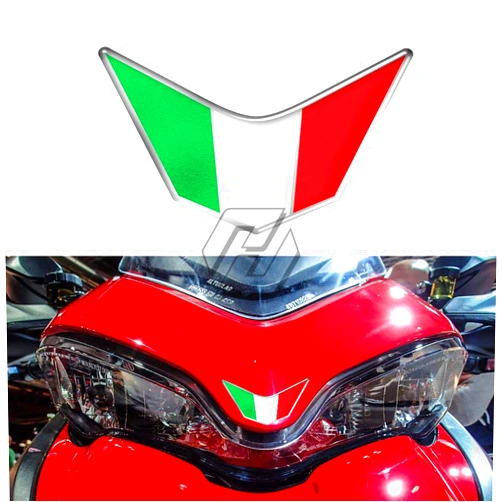 HOMTRU 3D Resin Motorcycle Front Fairing Decals Italy Sticker Case for Ducati 959 969 1199 1299 PANIGALE V4 S R SUPERSPORT