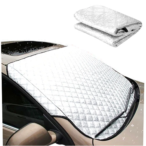 HHBWM Car Windshield Snow Cover Car Snow Sun Shade with Cotton Thicker Sun Ice Dust Protector Snow Frost Shield Car Windscreen Cover