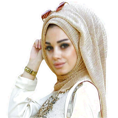 Adela Boutique Adela Women Lightweight Scarf Muslim Turban Hijab Cap Long Scarf Wrap Shawl