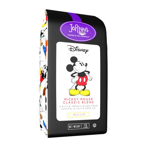 Joffrey's Coffee & Tea Company Joffrey's Mickey Mouse Classic Blend - Artisan Medium Roast Arabica Coffee, Smooth & Rich Flavor, Drip Brew, Kosher (Ground, 11 oz)