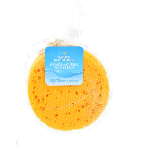 Generic (2) April Bath & Shower Natural Bath Sponges for Baby Bath Shower Women Men Bathing Sponge Set Kids, 5x5x2 inches