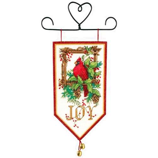 Dimensions Needlecrafts Dimensions Mini Counted Cross Stitch Kit 10in Long-Cardinal Joy Banners (14 Count)