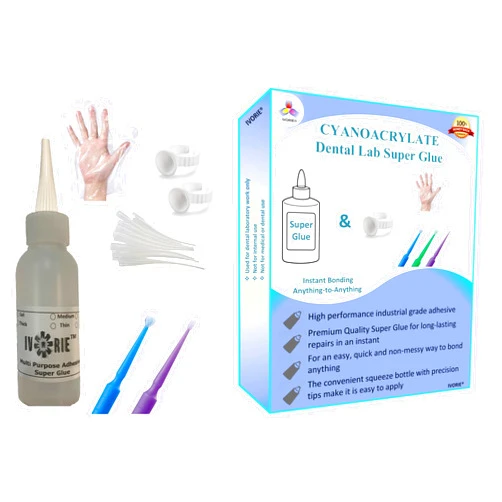 Ivorie Instant Bonding Glue Adhesive - Dental Lab (Gel - 2oz)