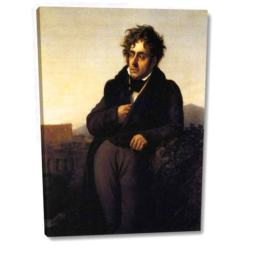 Canvas Art USA Francois-Rene de Chateaubriand 2 by Anne-Louis De Roucy-Trioson - 12