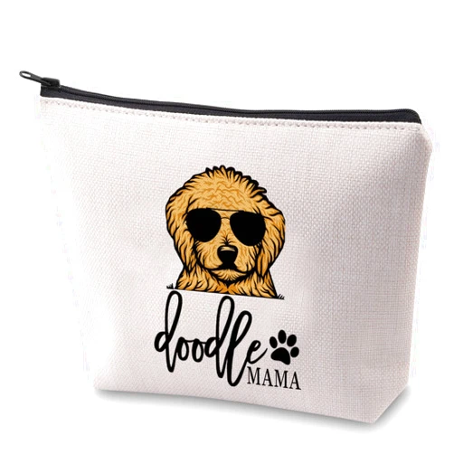 ZJXHPO Golden Doodle Mom Gift Dog Lover Gift Funny Doodle Mama Zipper Pouch Makeup Bag (Doodle Mom)