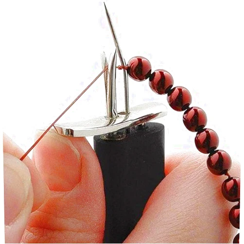 XTDHOMEDIAN Bead Knotting Tools Create Secure Knots Easy to Use Pearl Jewelry Making Tool DIY Jewelry Crafts (Black)