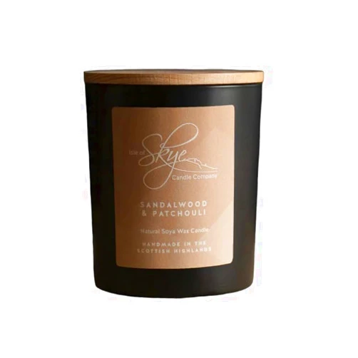 Isle of Skye Candle Company Large Sandalwood & Patchouli by Isle of Skye Candle Company, Beige