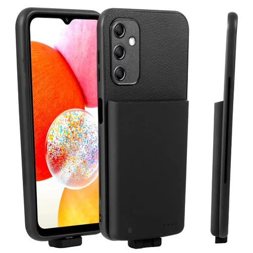 Fraternize Charging Case for Samsung Galaxy A15 5G, 5500mAh High Capacity Portable Rechargeable Battery Case Extended Charging with Samsung Galaxy A15 5G Extended Cell Phone Battery Charger Cases Black