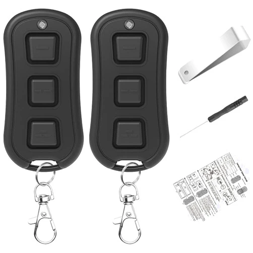 X X-HOUSE Replacement Genie Remote,Overhead Door Opener Remote with Intellicode Security Code and 9 Code or 12 Code Dip Switches,Support Dual Frequency 315/390mhz,Replace Genie and Overhead Remote,2 Pack
