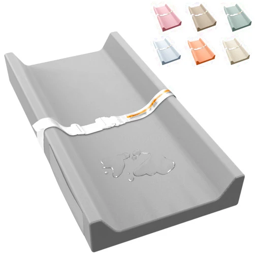 JVEOO Vegan Leather Baby Changing Pad, Waterproof & Wipeable Soft Diaper Changing Mat 32
