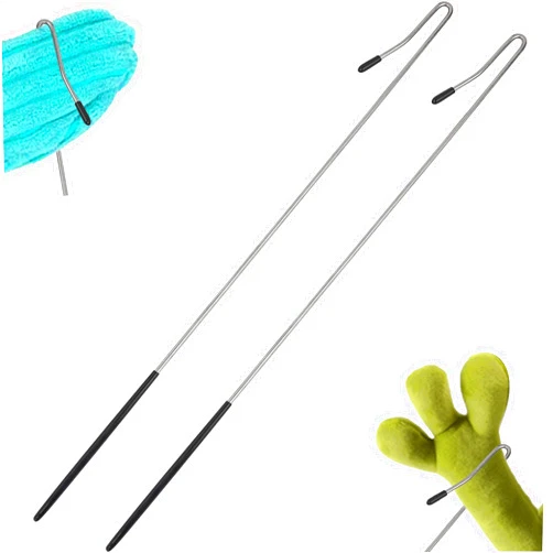 Amviner 16 Inches Puppets Arm Control 2pcs, Metal Rod Puppet Accessrioes