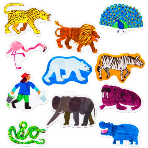 Little Folk Visuals Polar Bear, Polar Bear, What do You Hear? Precut Flannel/Felt Board Figures, 11 Pieces Set