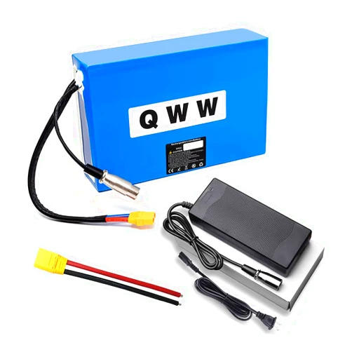 QWW 48V 13AH 30amp Battery for Electric Bicycle,48V13AH 0-1000W Battery Suitable for Electric Bicycles, Electric Scooters, etc