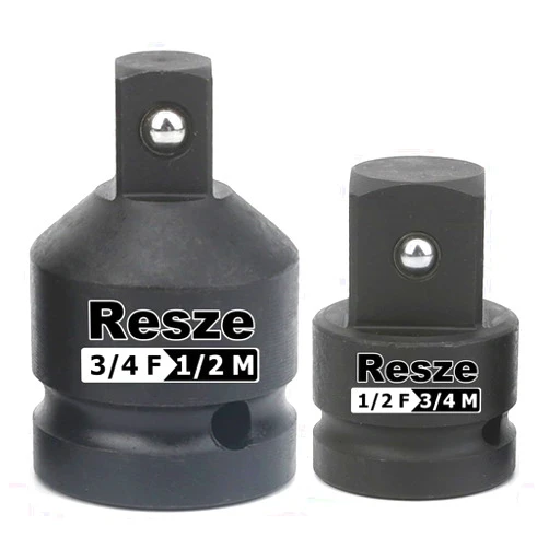 Resze 2PCS Impact Socket Adapter and Reducer Set,3/4