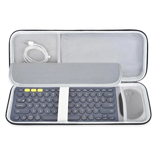 CASEDAO Hard Keyboard Carrying Case Sleeve Cover for Logitech Pebble 2 Combo，Logitech Pebble Keys 2 K380s K380 with Pebble Mouse 2 M350s M350 Wireless Mouse Travel Bag Protective Storage Bag