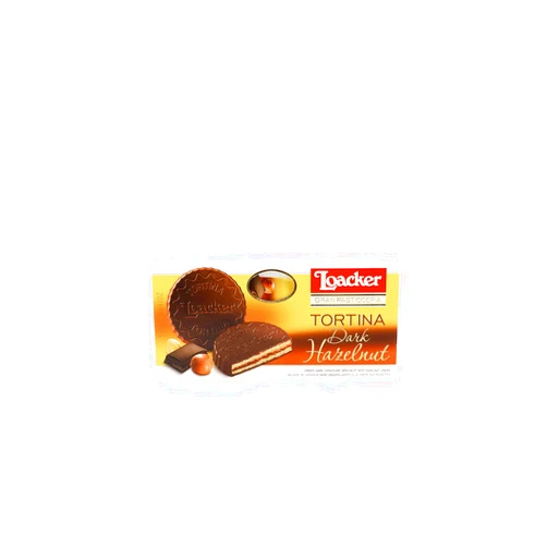 Loacker Tortina Premium Chocolate Coated Wafer, Dark Noir 125g/4.41 oz.