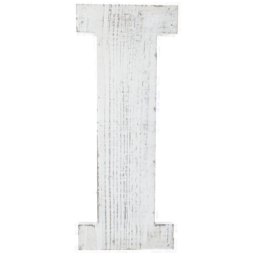 Hobby Lobby Whitewash Wood Letter Symbol Wall Decor - I
