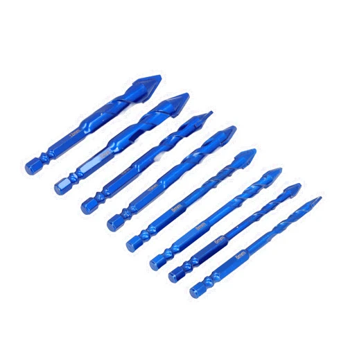 Generic Ecentric Biased Head Bits, Fine Grinding Tip 8pcs 6 Mm 8 Mm 10 Mm 12 Mm of 12 Mm Efficient and Precise Eccentric Drill Game for Granite Concrete Wood
