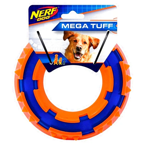 Nerf Dog VP6682E TPR Spike Ring, 15 cm, Blue/Orange
