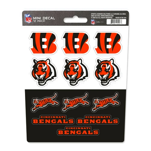 FANMATS NFL Unisex-Teen Decal Set Mini 12 Pack