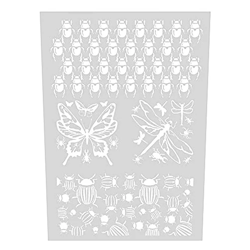 GRAINE CREATIVE Pochoir pour pâte polymère 11.4x15.3 cm 'Graine Créative by DTM' Insectes