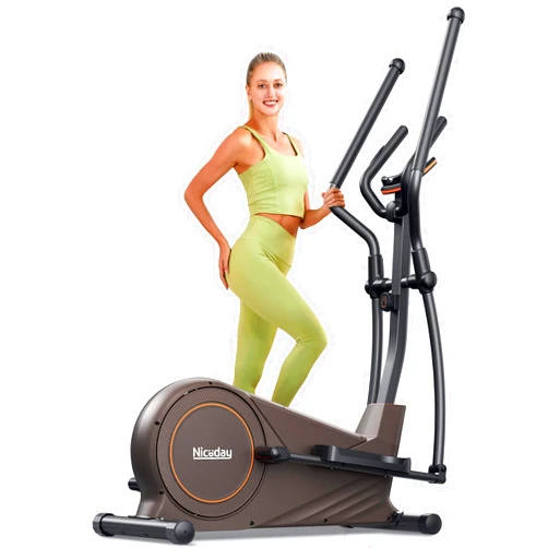 Niceday Elliptical Machine, Elliptical Exercise Machine for Home with Hyper-Quiet Magnetic Driving System, Elliptical Trainer with 15.5IN-18IN Stride, 16 Resistance Levels, 400LBS Loading Capacity