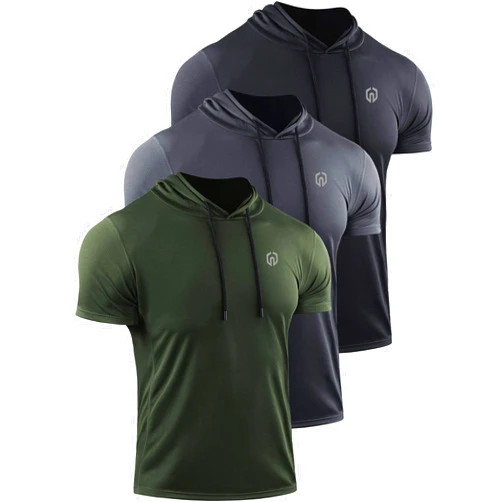 NELEUS Dry Fit Workout Athletic Muscle Tank Top Running Shirts with Hoods